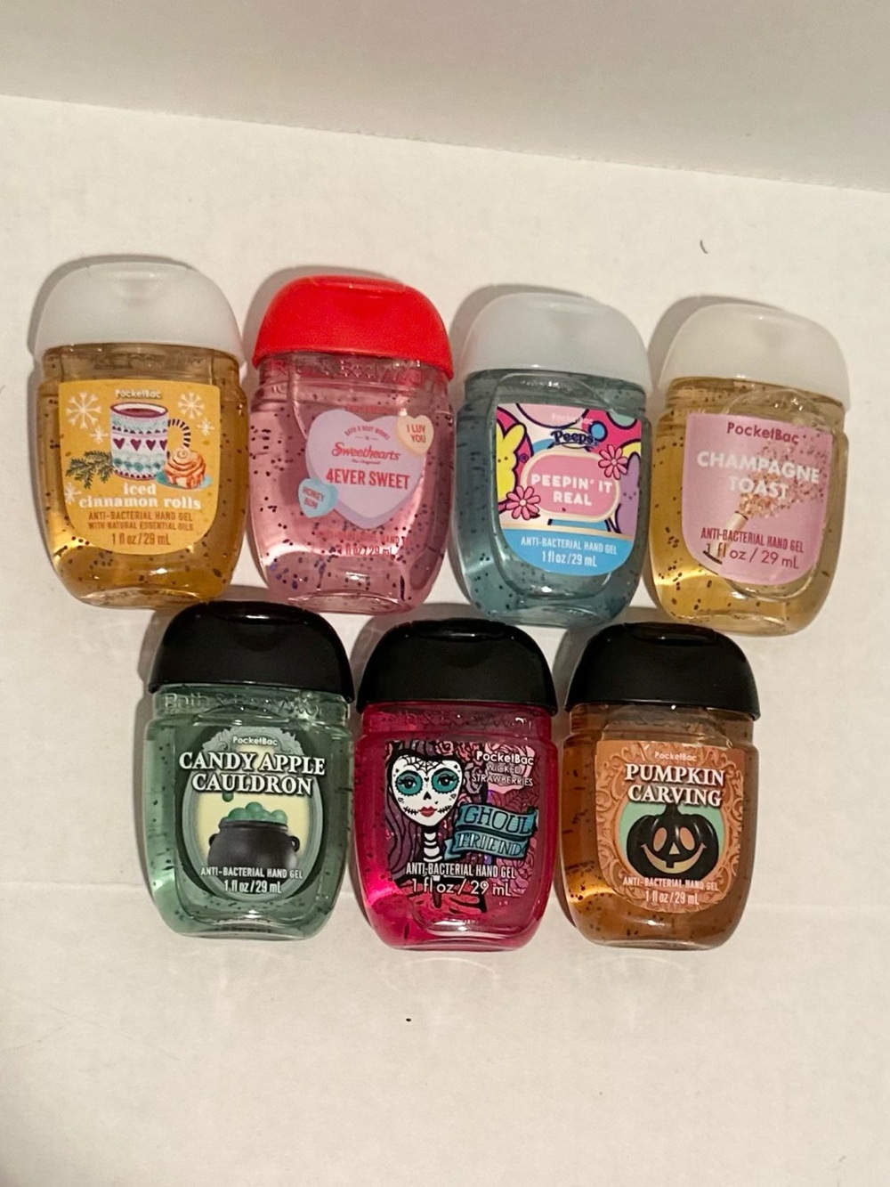 Bath & Body NEW 7PC Holidays PocketBac Sanitizer Bundle